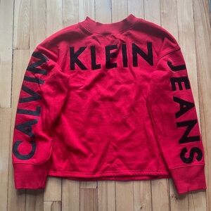 Clavin Klein Jeans Cherry Red Sweatshirt